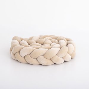 Bed bumper - braid - beige