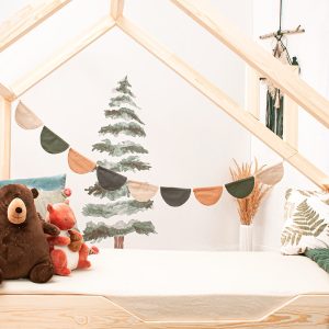 Dans l'image : Lit cabane Tilki 160x80 cm, Variante 2.