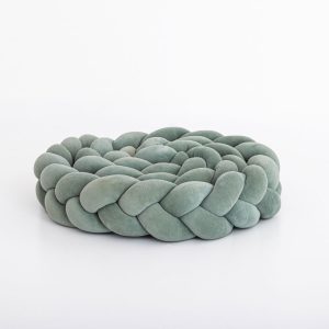 Bed bumper - braid - sage green