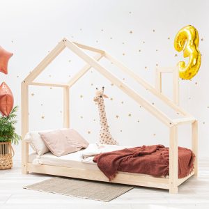Op de foto: Kinderbed Tilki II 160x80 cm zonder leuning.