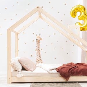 Op de foto: Kinderbed Tilki II 160x80 cm zonder leuning.