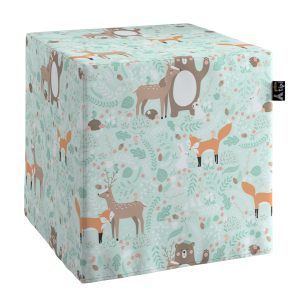 Puff with print Cube Forest friends