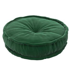 Puff French Bottle green fabric velvet
