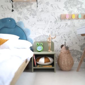 Kids' Bedside Table Redu. Color: Green