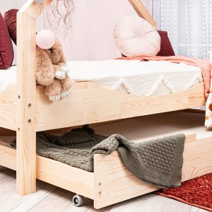 Auf dem Bild: Hausbett Oyoo 160x80 cm, Variante 1 mit einer Schublade.