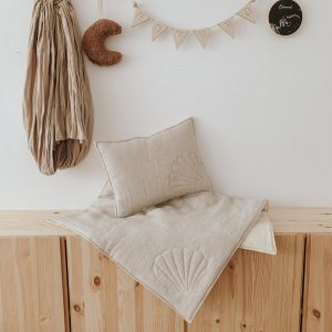 Linen cover set - shell - Sand