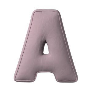 Kopfkissen Buchstabe A muted pink