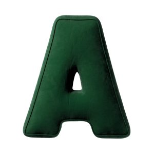 Kopfkissen Buchstabe A Bottle green