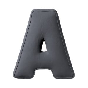 Kopfkissen Buchstabe A Graphite grey