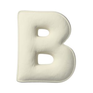Oreillers lettres B cream white