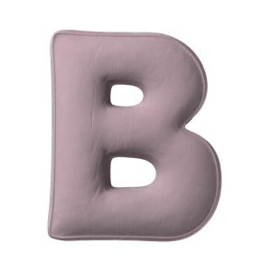 Coussin lettre B muted pink