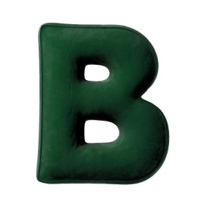 Oreillers lettres B Bottle green
