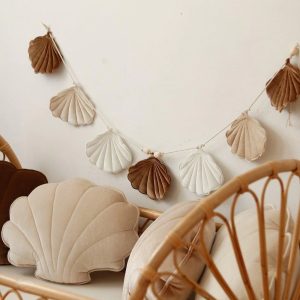 Garland Beige Pearl – velvet - 7 shells