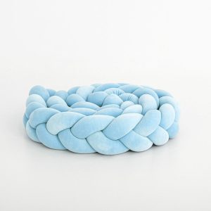 Bed bumper - braid - blue