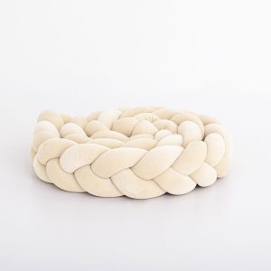 Bed bumper - braid - cream