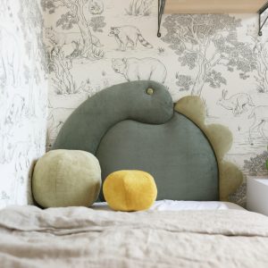 Upholstered bed Dino 200x90, Green