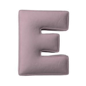 Pillow letter E muted pink