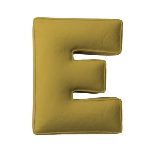 Pillow letter E olive green