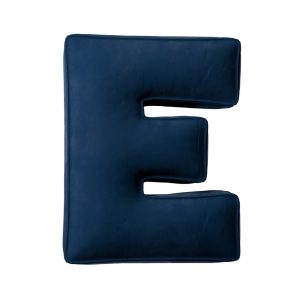 Pillow letter E Navy blue