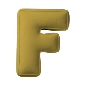 Pillow letter F olive green