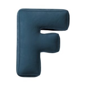Pillow letter F Blue