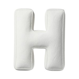 Pillow letter H white