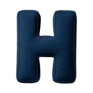 Pillow letter H Navy blue