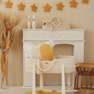Sterngirlanden - honey dust - Leinen - 8 Sterne