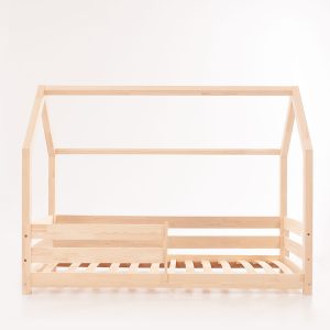 Dans l'image : Lit cabane Meli 160x80 cm avec barrière