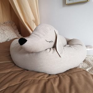 Bed Bumper - Dachshund - Beige