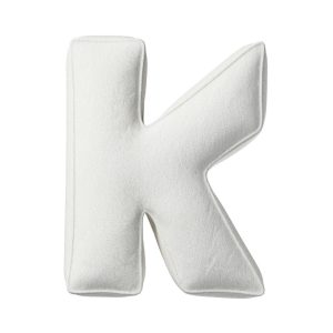 Coussin lettre K white
