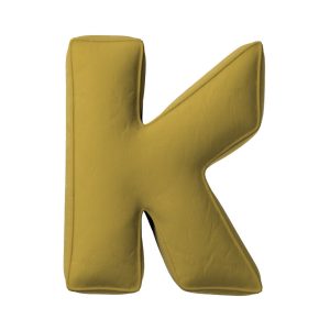 Coussin lettre K olive green