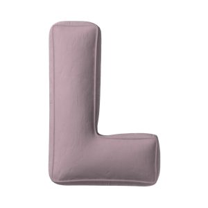 Pillow letter L muted pink