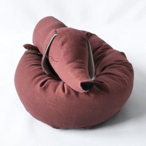 Bed Bumper - Dachshund - Terracotta