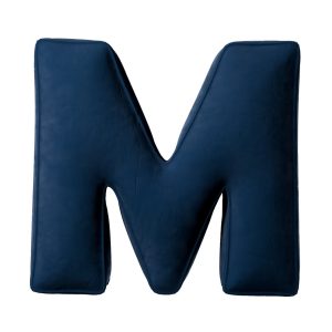 Pillow letter M Navy blue