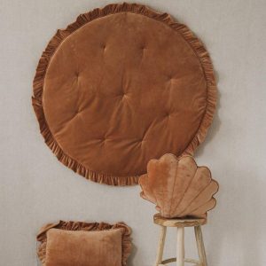Mat with frill - Caramel