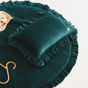 Mat with frill - Emerald