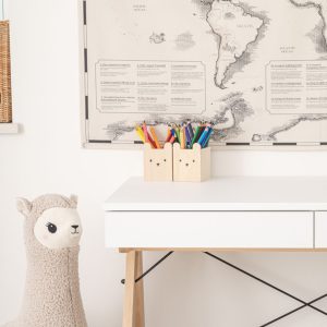Desk Kids Basic. Colour: White Wire colour: Black