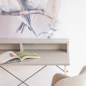 Slim Teens desk. Size: 100x50. Color: Taupe