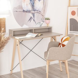 Slim Teens desk. Size: 100x50. Color: Taupe