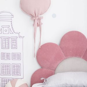 Lit d'enfant, Lit capitonné Daisy Colors - Rose, Cream
