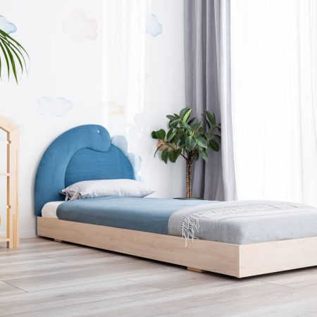 Gestoffeerd bed Dino 200x90, Blue