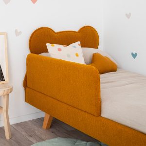 Lit rembourré Teddy 200 x 90 - Ochre