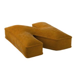 Coussin lettre N honey