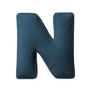 Coussin lettre N Blue