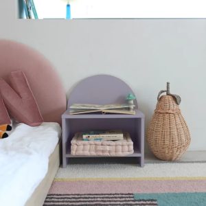 Table de chevet pour enfants Pille Couleur : Plum