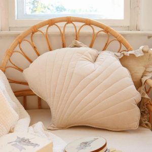Ginkgo leaf Pillow - cream