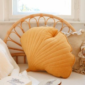 Ginkgo leaf Pillow - Mango
