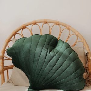 Ginkgo leaf Pillow - green
