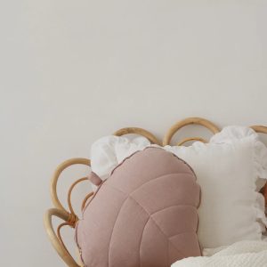 Cojín Hoja - Lino - powder pink